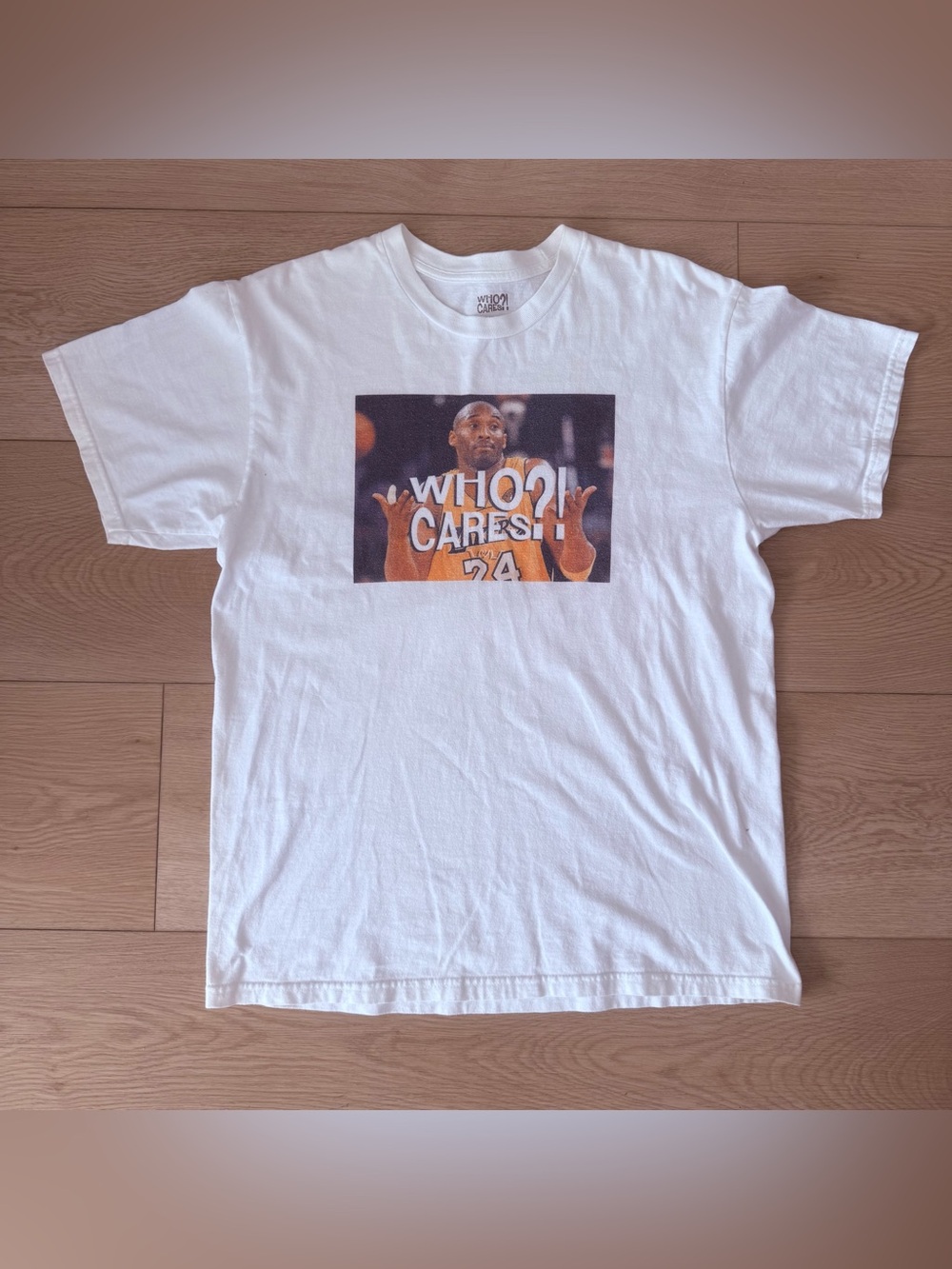 Who Cares?! Kobe Bryant Graphic White Tee